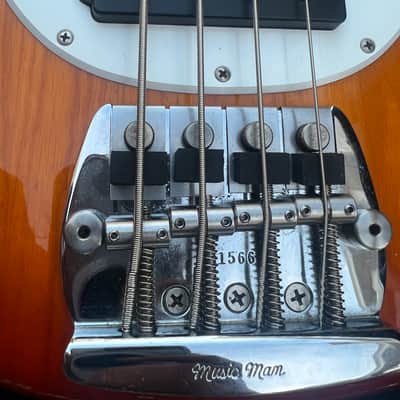 Ernie Ball Music Man Stingray 1990 - Flame Birds Eye Maple, & Honey Sunburst image 4