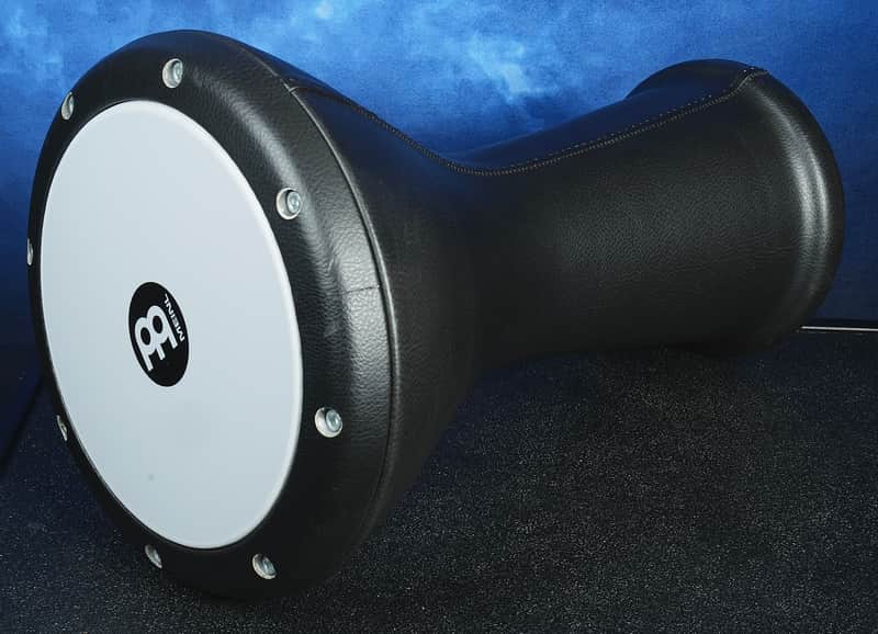 Meinl HE-3018 Hand Engraved Aluminum Doumbek with Synthetic Head 2010s - Black image 1