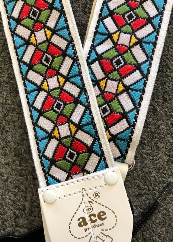 ACE Guitar Strap - ACE-03 Jimmy Page Stained Glass image 1