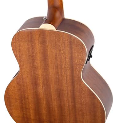 Ortega D7E-4 Deep Series 7 Spruce Top Mahogany Neck Medium Scale 4-String Acoustic-Electric Bass Guitar image 8