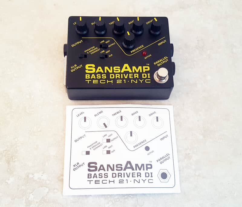 Tech 21 Sansamp Bass Driver D.I. 1994 - 2016 - Black image 1