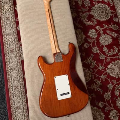 Fender American Select Stratocaster Exotic Quilt Rosewood Channel Neck2014 - Iced Tea Burst image 6