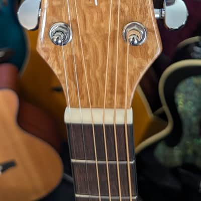 Dean Exotica Quilt Ash Acoustic Electric Guitar Gloss Natural-Left-Handed image 2