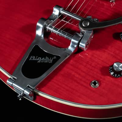 Eastman T486B-RD Thinline, Maple, Seymour Duncan Pickups, Bigsby, Red Finish - NEW image 12