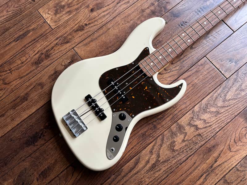 2007 Fender JB-62 Jazz Bass 1962 Reissue Vintage White MIJ Japan image 1