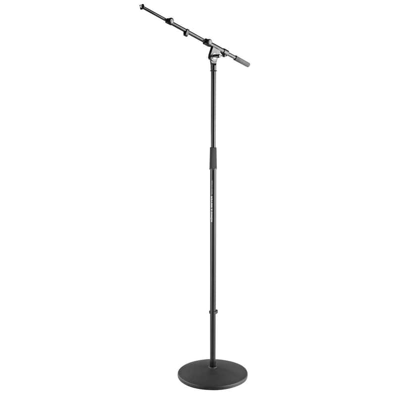 K&M 26145 Microphone Stand with Boom, 39.4-66.9 Height, Black image 1
