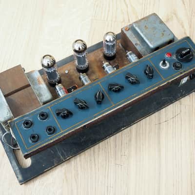1964 Vox AC50/4 Mk II Big Box Vintage Tube Amp Head Gray Panel JMI UK, AC50 image 13