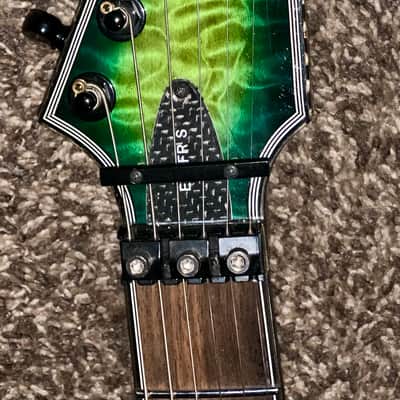 Schecter E-1 FR S Sustainiac Green Burst electric guitar sustainiac Floyd rose ohsc image 8
