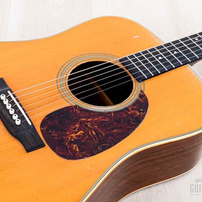 1968 Martin D-28 Vintage Dreadnought Acoustic Guitar, Brazilian Rosewood w/ Case image 8