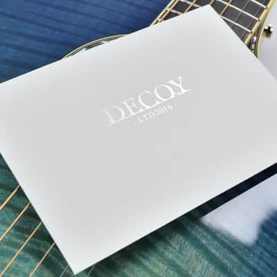 Takamine LTD 2016 Decoy Limited Edition Acoustic Guitar in Green Blue Burst! image 24