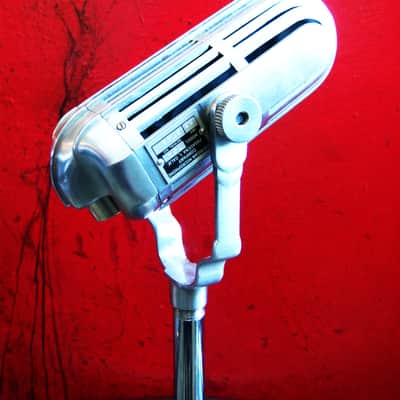 Vintage RARE 1950's American D9A / D9AT dual dynamic cardioid microphone chrome w Belden cable D8T D4T D6T image 9
