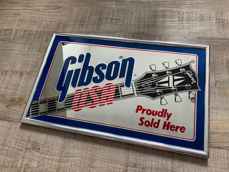 Gibson Dealersign 1970-1980 Mirror finish Rare, Unique image 1