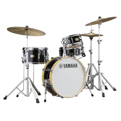 Yamaha Stage Custom Hip 4pc Drum Set Raven Black image 2