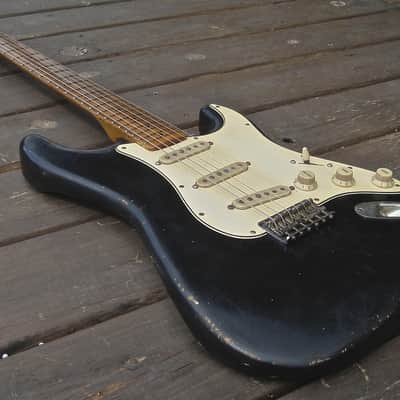 Danocaster S-Model Custom Stratocaster Reverse Telecaster Headstock 2015 Black image 5