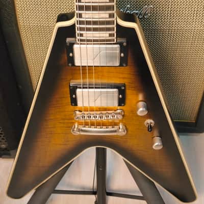 Epiphone Flying V Prophecy 2024 Yellow Tiger Aged Gloss image 9
