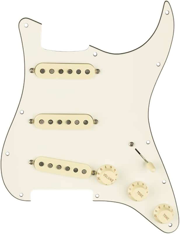 Genuine FENDER Pre-Wired CUSTOM SHOP '69 Loaded PARCHMENT Strat Pickguard image 1