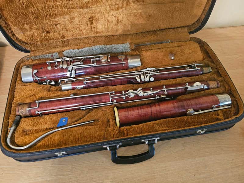 Amati Bassoon Wood Czechoslovakia With Case Vintage image 1