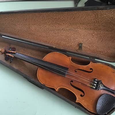 Rare Antique Robert Baillie Scottish Fiddle 1874 with GSB Case image 1