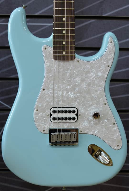 Fender Tom Delonge Stratocaster in Daphne Blue - Includes Fender Gig Bag image 1
