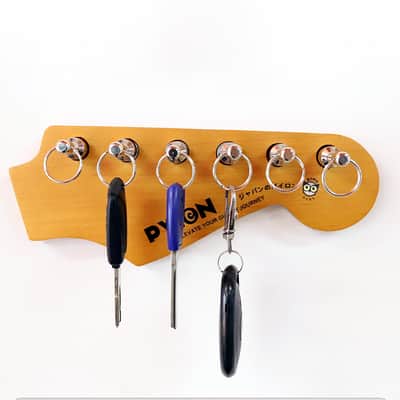 Guitar Headstock Shaped Key Chain Holder Gift for Music Lovers image 6