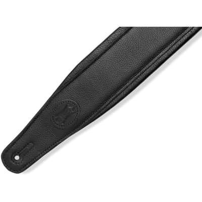 MRHGP-BLK Sangle RipChord logo Levy's Cuir pleine fleur 8,9 cm Black Levy s image 3