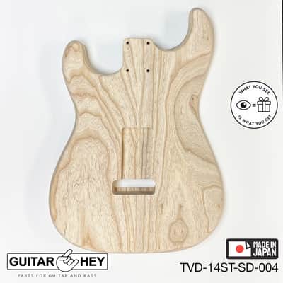 NEW Hosco JAPAN Unfinished Strat® 50's Style Body Swamp Ash 2-piece SANDED #007 image 2
