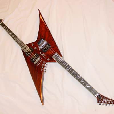 Jackson USA  Custom Shop NAMM Rhoads Doubleguitar, 1 of 1, ultra rare Root Beer Swirl image 6