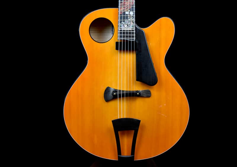 The Lady Gilmoore Archtop w/ semi-nude Female Figure Inlay image 1