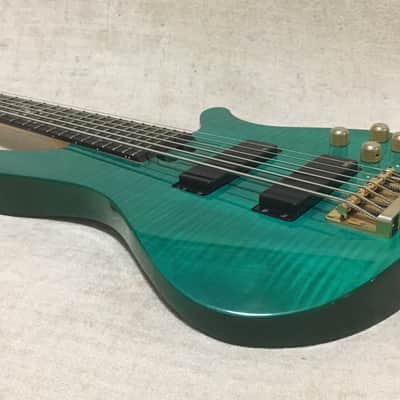 Yamaha RBX 6JM 6 String Bass Guitar John Myung Signature Turquoise Blue Green image 8