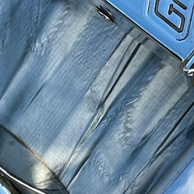 Gretsch GRETSCH VINTAGE PROGRESSIVE JAZZ MAX ROACH SNARE ROUND BADGE 4 X 14 3 PLY MBP 1950-1960 - MIDNIGHT BLUE PEARL MBP image 10