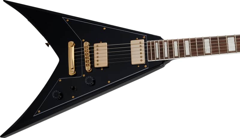 SPECIAL-ORDER! Jackson Signature KVXT Scott Ian King V - Black / Gold image 1