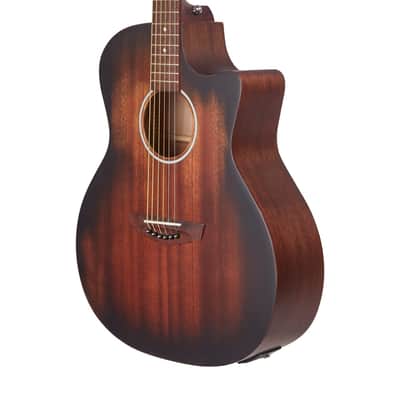 D'Angelico DAPLSG200AGDCP PREMIER GRAMERCY LS Grand Auditorium Single Cutaway Mahogany Scarf Neck 6-String Acoustic-Electric Guitar image 3