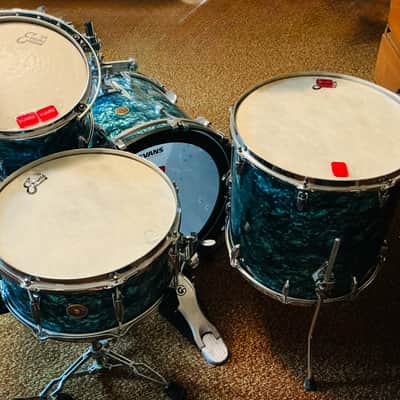 Gretsch Broadcaster 2023 - Turquoise Pearl Nitron-4 piece kit!~ image 2