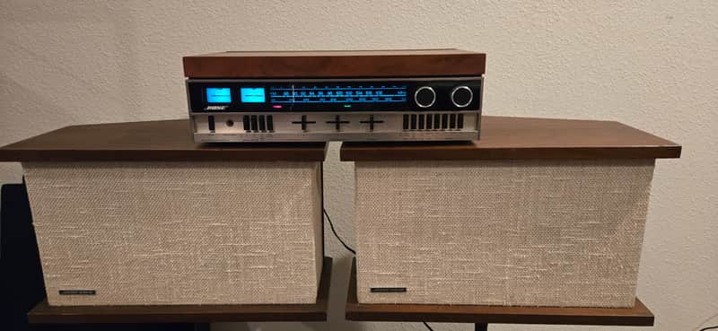 Bose 901 Series II with Tulip Stands and Rare Bose 550 Receiver and EQ image 1