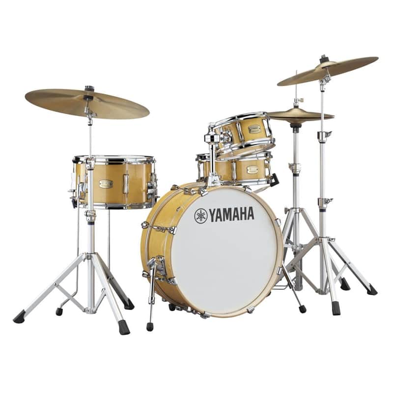 Yamaha Stage Custom Hip 4pc Drum Set Natural Wood image 1