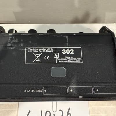 Sound Devices 302 - Black image 3