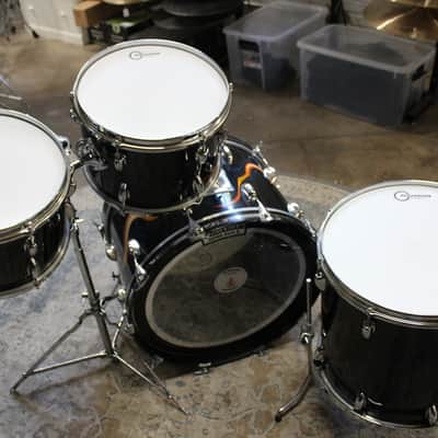Slingerland 4-Piece Drum Set 12-13-16-22 1970s - Black image 14