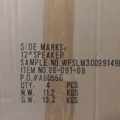 SLM Electronics - 86-091-08 | 8 Ohm 30 Watt 12 Inch Guitar Speaker (Box of 4) image 4