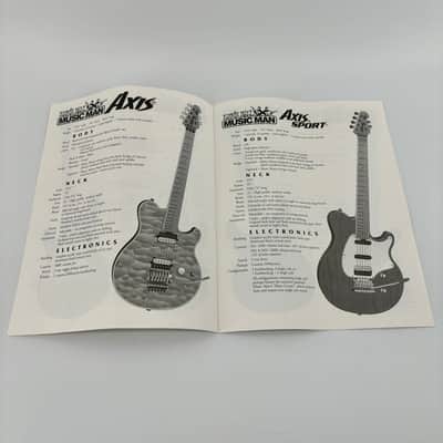 1997 Ernie Ball MUSIC MAN Specifications Catalog [AXIS, Luke, Steve Morse, Albert Lee, Silhouette, StingRay] image 4