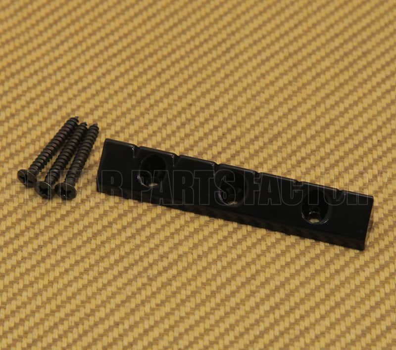 GB-LAP-B Black Lap Steel Universal Low Profile Flat Mount Guitar Gretsch Bridge Black image 1