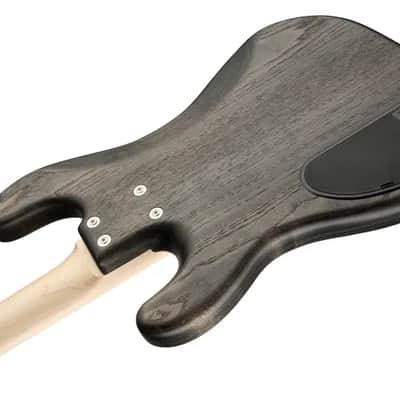 Sadowsky MetroLine 21-Fret Hybrid P/J Bass-Swamp Ash Body-4 String-Nirvana Black Transparent Satin image 6