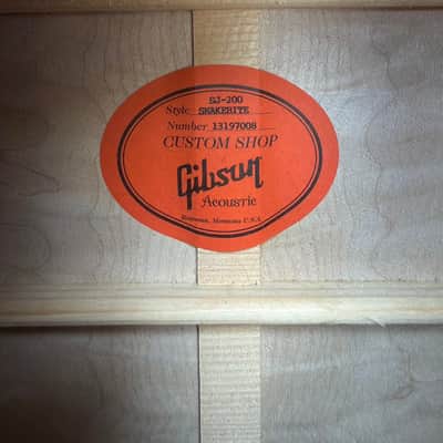 Gibson SJ-200 snakebite 2018 - Cobra burst image 11