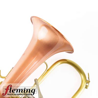 Schilke 1041FLC-L Professional Flugelhorn - Brushed Lacquer with Copper Bell image 7