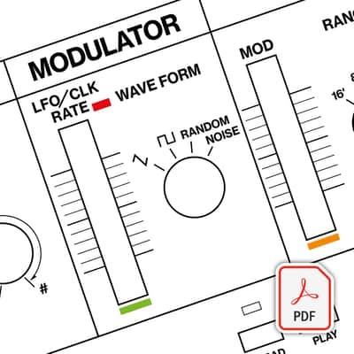 Roland SH-101  - Beautifully Illustrated Blank Patch Sheet PDF