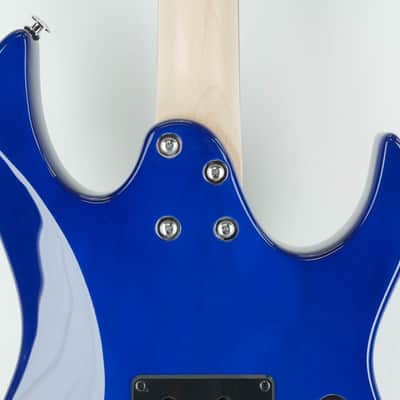 Ibanez GRX70QALTBB Left Handed Transparent Blue Burst image 6