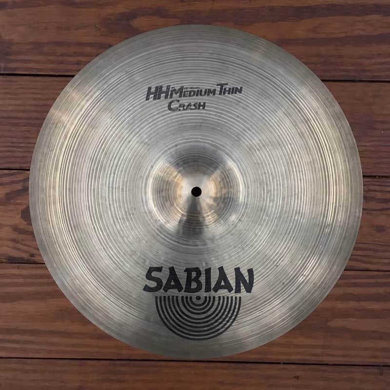 USED Sabian HH 18" Medium Thin Crash Cymbal image 1
