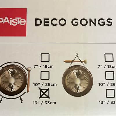 Mint Paiste 13” Deco Gong w/Floor Stand & Mallet image 5