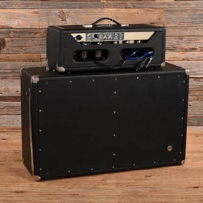 Fender Bassman - Amp And Cabinet 2x12 w/ Greenback Celestion Black 1965 image 2
