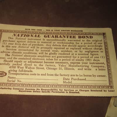 1959 National Thunderstick 3/4 Electric Silverburst w/ Original Case image 9