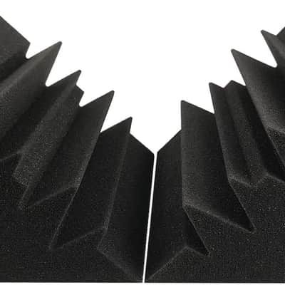 8 Pack Acoustic Foam Bass Trap Studio Foam 12" X 7" X 7" Soundproof Padding Wall Panels Corner Block image 2